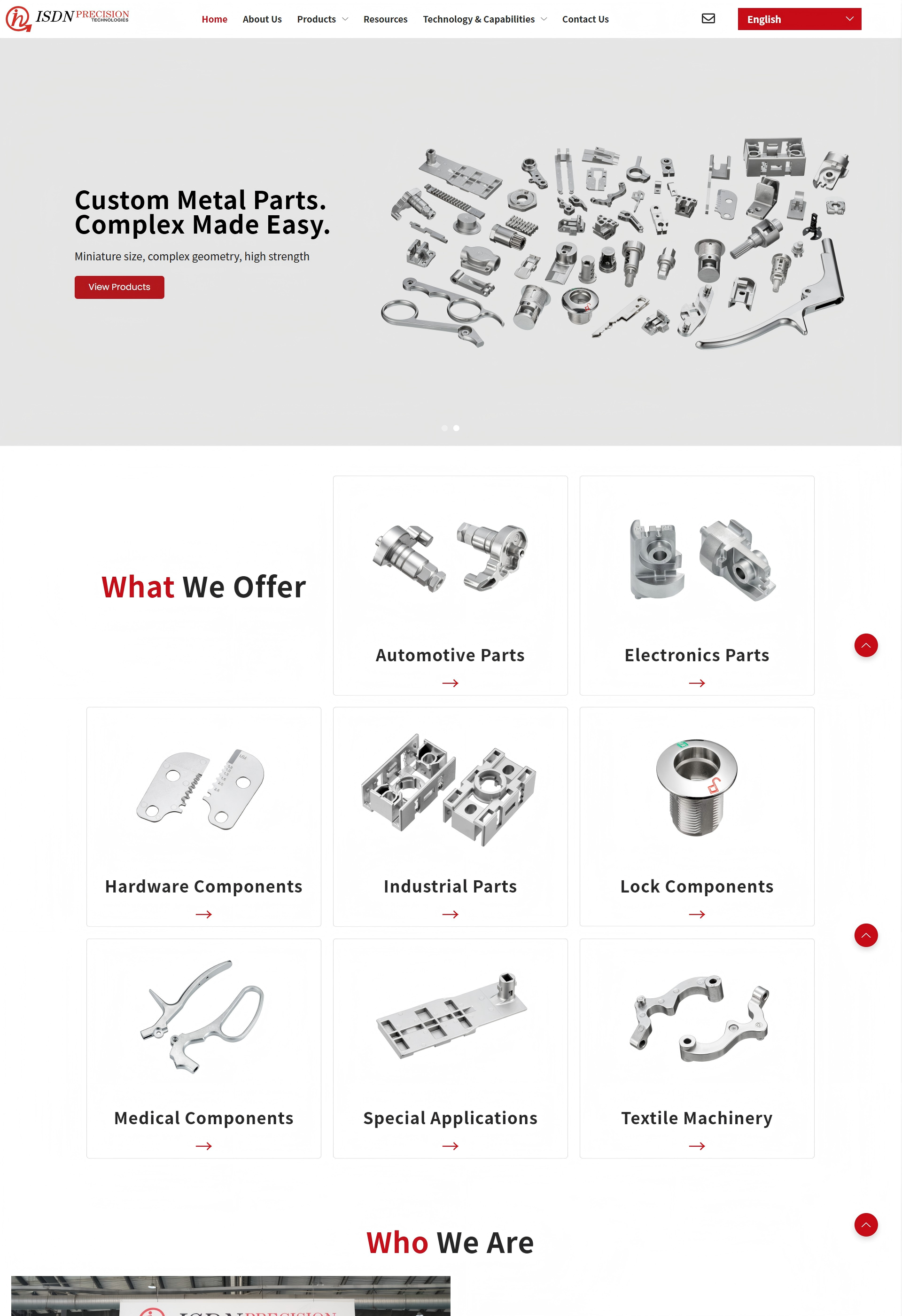 ISDN 精密五金企业数字化官网